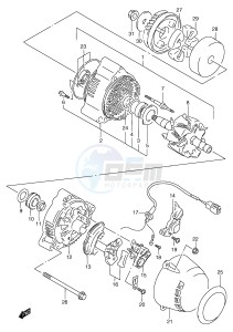 GSF1200 (E2) Bandit drawing ALTERNATOR