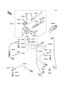 KLF300 4x4 KLF300-C17 EU GB drawing Front Master Cylinder