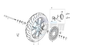 GPR R - GPR REPLICA - 50 CC EU2 drawing FRONT WHEEL