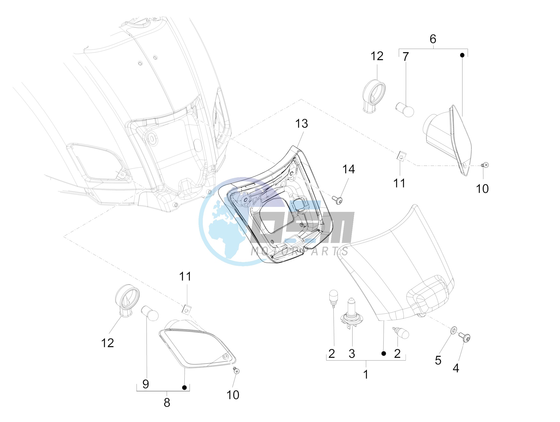 Rear headlamps - Turn signal lamps