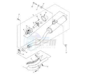 WR F 450 drawing EXHAUST