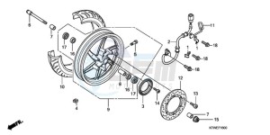 SH300AR9 Europe Direct - (ED / ABS) drawing FRONT WHEEL