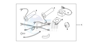 VT750CA9 Korea - (KO / ST) drawing GRIP HEATER CUSTOM'S