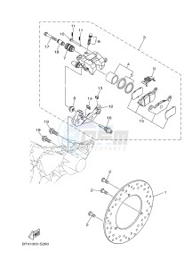 CZD300-A X-MAX 300 (BY31 BY31 BY31 BY31 BY31) drawing REAR BRAKE CALIPER