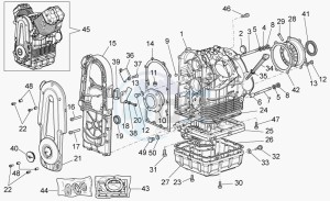 Breva V 850 IE IE drawing Crank-case