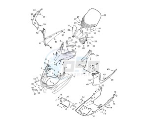 YP R X-MAX 250 drawing WINDSHIELD 1YS6