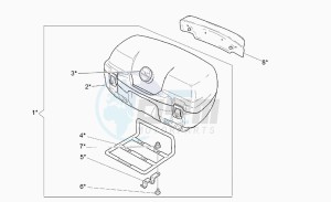 California 1100 Jackal Jackal drawing 45 l optional top box