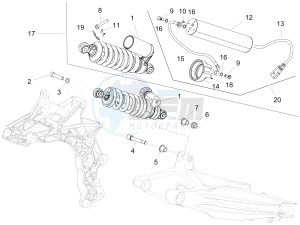 ETV Caponord 1200 drawing Shock absorber