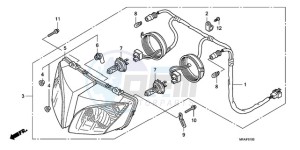 CBF10009 F / CMF drawing HEADLIGHT