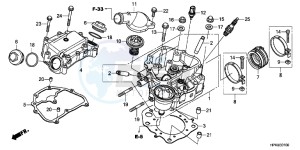 TRX420TMB TRX420 ED drawing CYLINDER HEAD