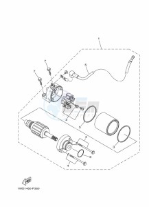 YZF250-A (B1X7) drawing STARTING MOTOR