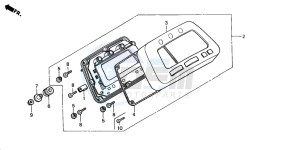 TRX350FM RANCHER 4X4 drawing METER