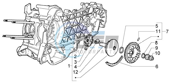 Driving half pulley