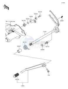 VERSYS-X 300 ABS KLE300CHF XX (EU ME A(FRICA) drawing Gear Change Mechanism