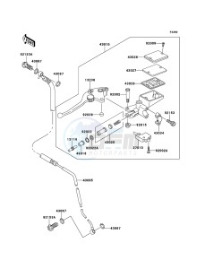 ZRX1200R ZR1200-A5H FR GB XX (EU ME A(FRICA) drawing Clutch Master Cylinder