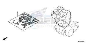 NC750SDE NC750SD Europe Direct - (ED) drawing GASKET KIT A