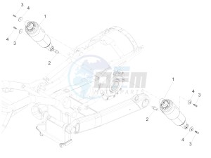 Eldorado 1400 1380 USA drawing Shock absorber