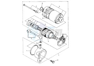 XJ S DIVERSION 600 drawing STARTING MOTOR MY00-02