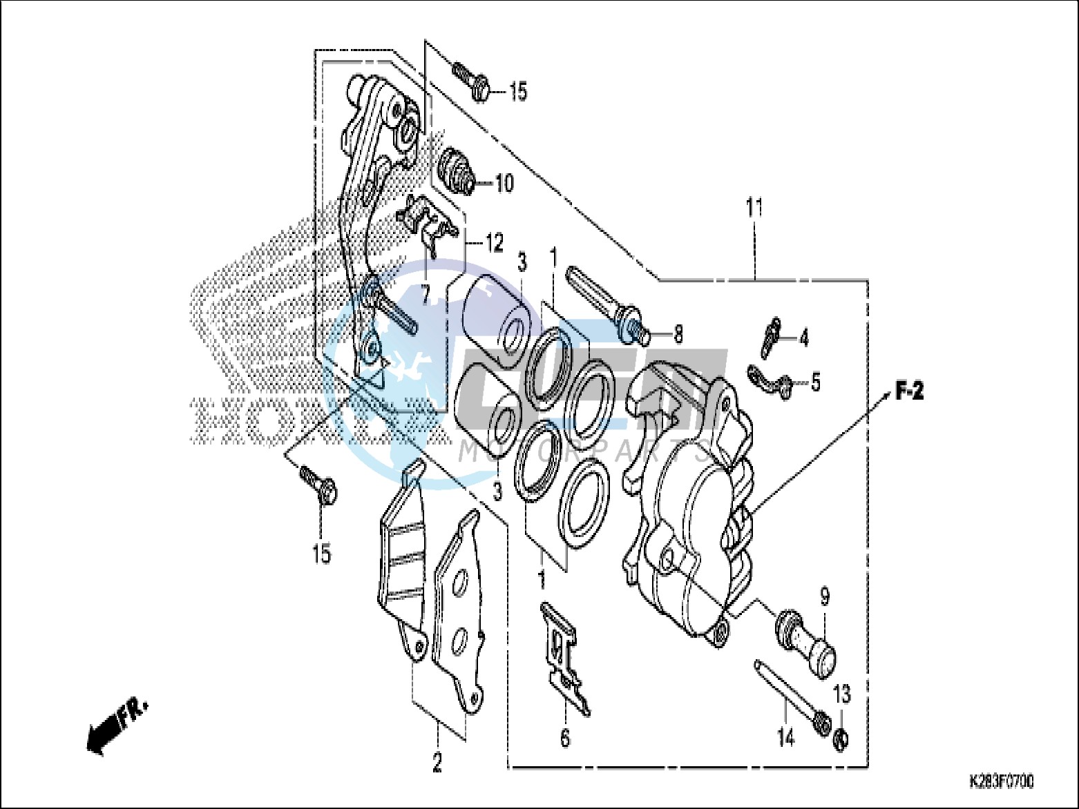 FRONT BRAKE CALIPER