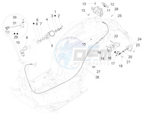 GTS 125 4T E4 ABS (EMEA) EU, GB) drawing Locks