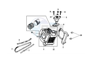 EURO MX 125 DUAL DISK 50 drawing CYLINDER