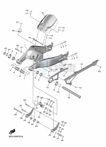 NIKEN MXT850 (BD5B) drawing REAR ARM