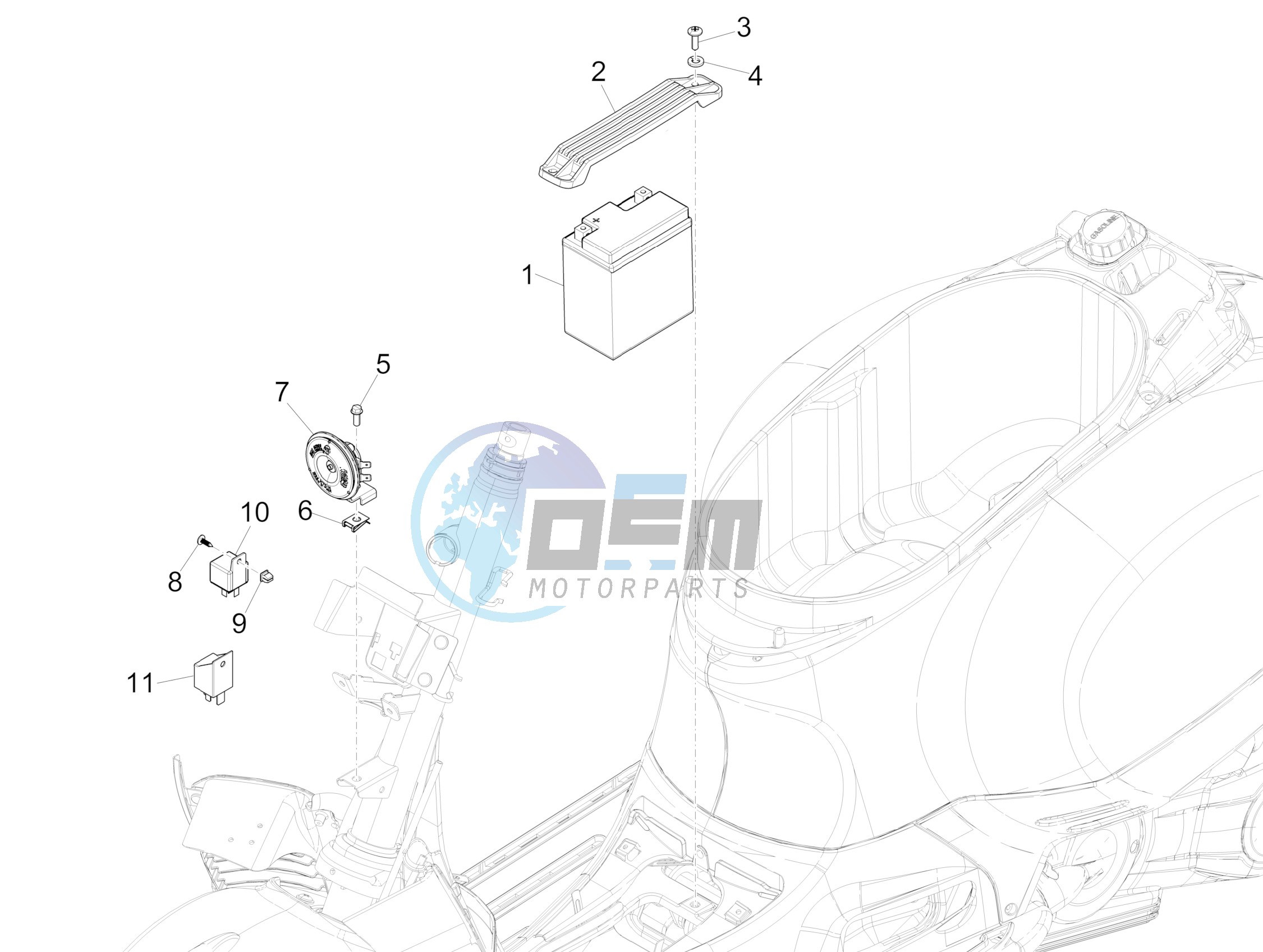 Remote control switches - Battery - Horn