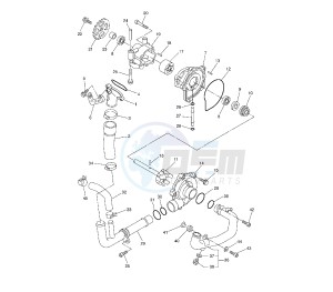 FZ1 FAZER ABS 1000 drawing WATER PUMP