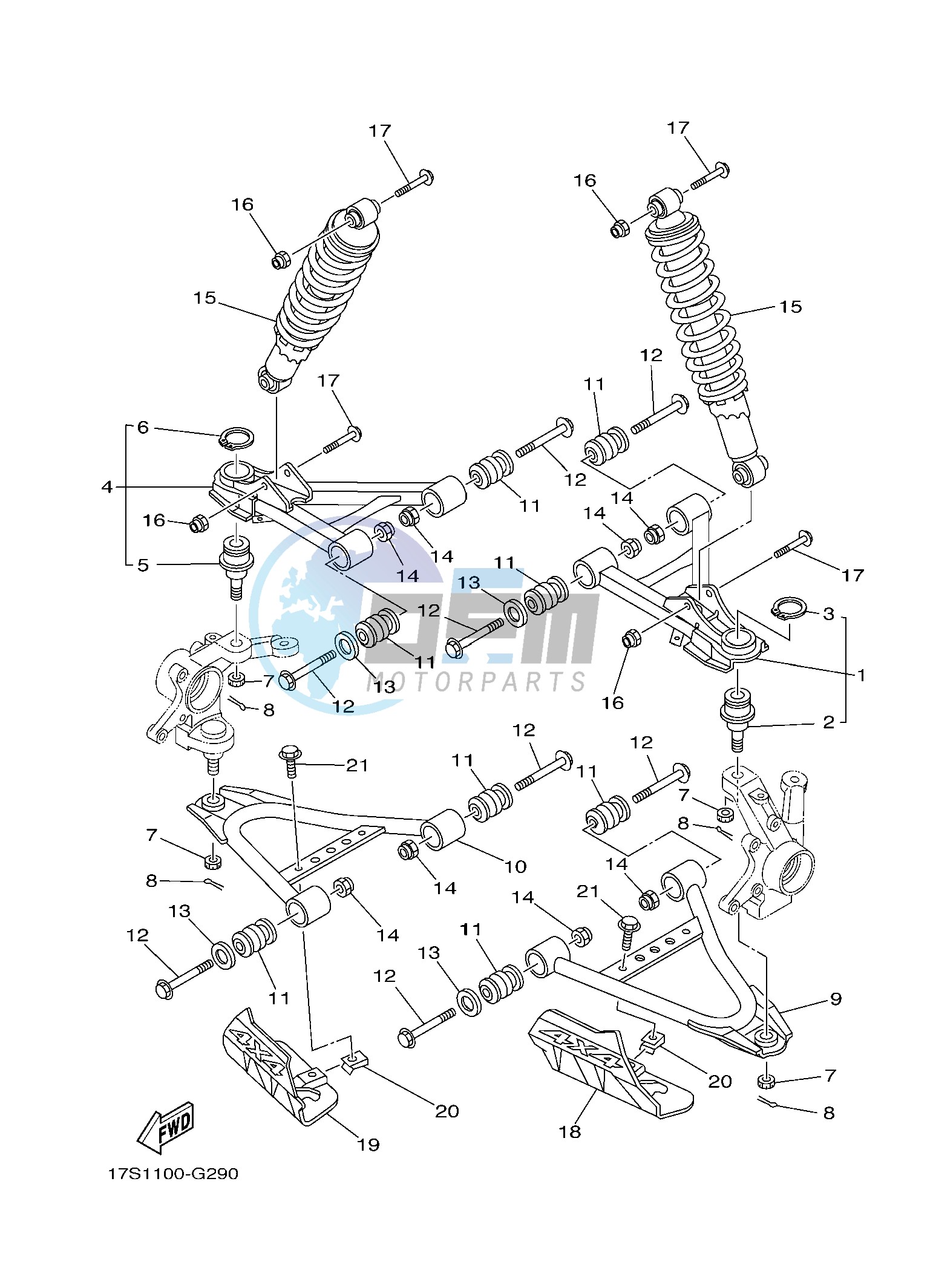 FRONT SUSPENSION & WHEEL