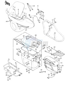 KZ 400 A (A1-A2) drawing FAIRING_GUARDS_SADDLEBAGS