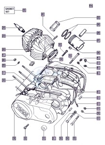 S25_P 50 drawing Crankcase-cylinder-piston