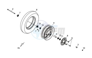 COMBIZ 50 drawing FRONT WHEEL