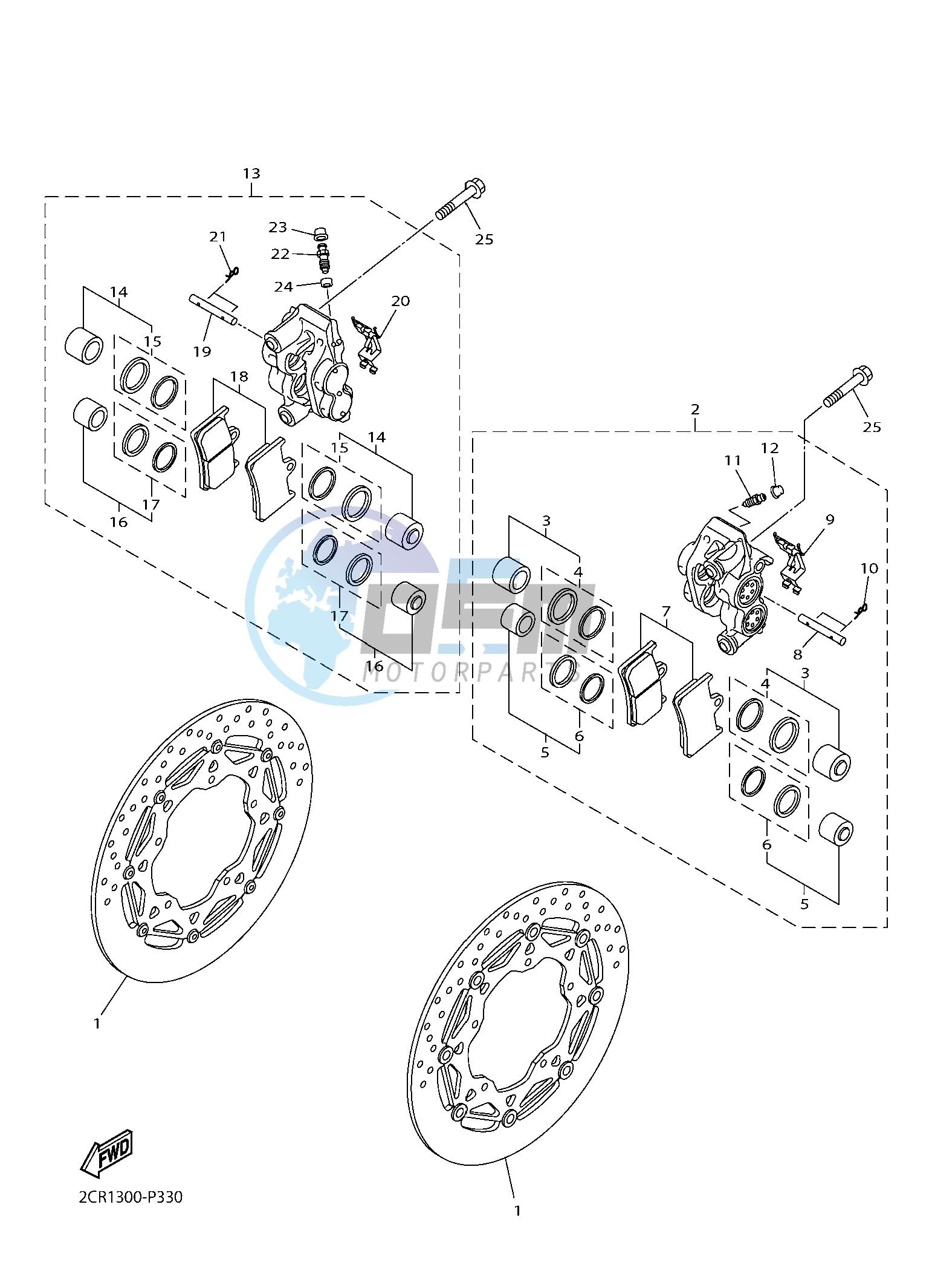 FRONT BRAKE CALIPER