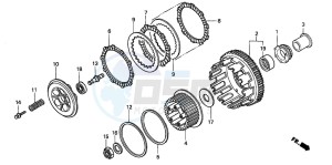 CBR600FR drawing CLUTCH (2)