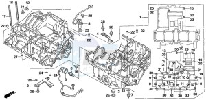 CB1300SA CB1300SUPERBOLD'OR drawing CRANKCASE