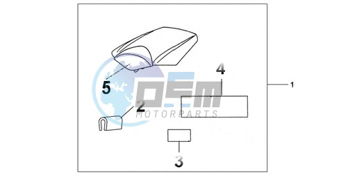 REAR SEAT COWL CANDY TAHITIAN BLUE