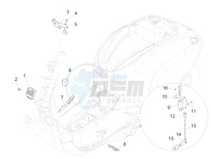 Primavera 50 4T-2V 25 kmh (EMEA) drawing Voltage Regulators - Electronic Control Units (ecu) - H.T. Coil