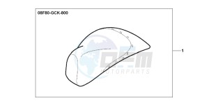 SRX50 drawing SEAT COVER