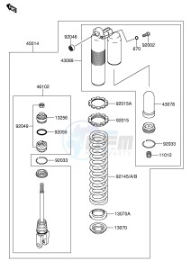 RM-Z250 (E24) drawing SHOCK ABSORBER