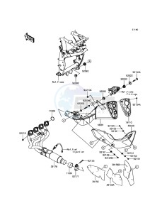 Z800 ZR800EGF UF (UK FA) XX (EU ME A(FRICA) drawing Muffler(s)