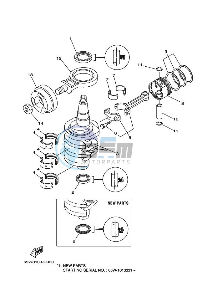 CRANKSHAFT--PISTON