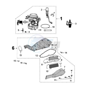 KISBEE MX A drawing CARBURETTOR