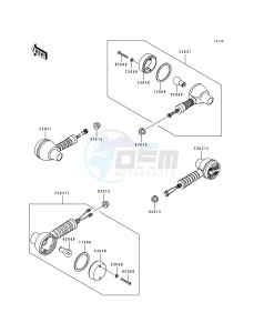 KL 250 D [KLR250] (D10-D14) [KLR250] drawing TURN SIGNALS