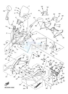 XJ6SA 600 DIVERSION (S-TYPE, ABS) (36DB 36DD) drawing COWLING