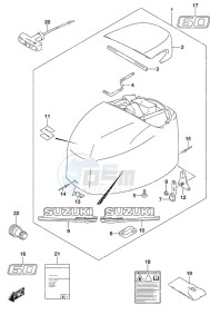 DF 60A drawing Engine Cover High Thrust