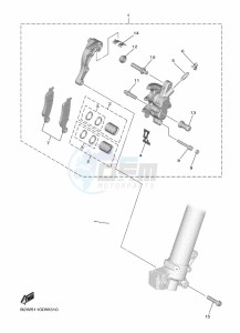 YZ450F (BHR6) drawing FRONT BRAKE CALIPER