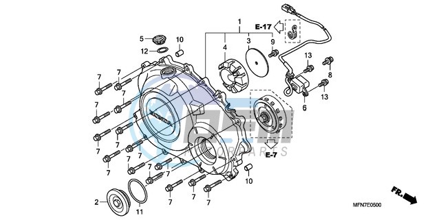 RIGHT CRANKCASE COVER