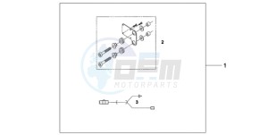 XL1000V9 Europe Direct - (ED) drawing ATT. KIT HEATED GRIP