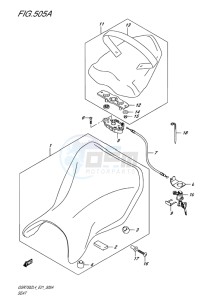 GSR750Z EU drawing SEAT