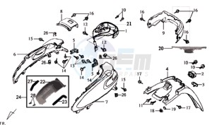 JOYRIDE 125 drawing COWLING